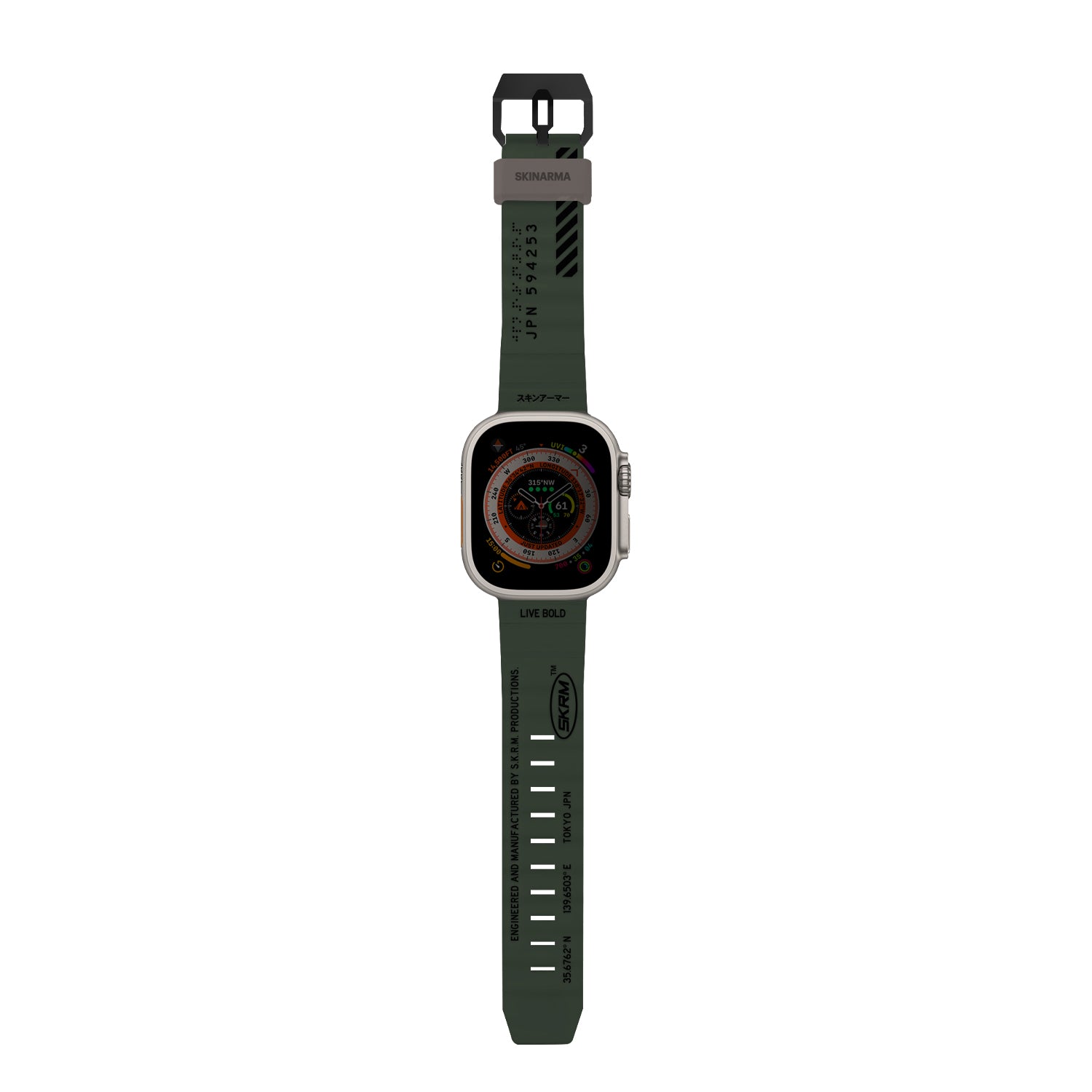 Apple Watch Ultra 49mm SkinArma Shokku Silikon Kordon