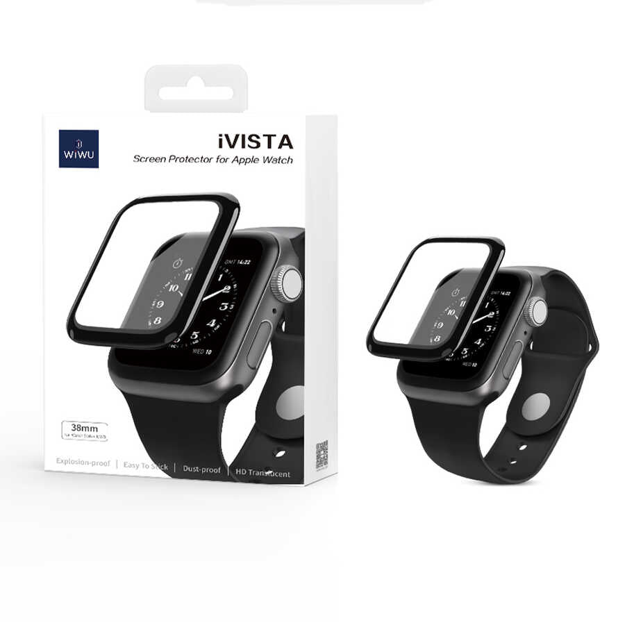 Apple Watch Ultra 49mm Wiwu iVista Watch Ekran Koruyucu Siyah
