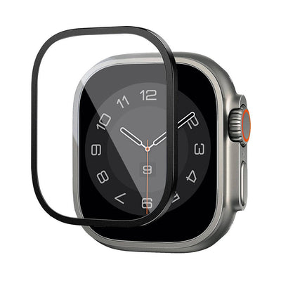 Apple Watch Ultra 49mm Wiwu Wi-JD106 Easy Install Akıllı Saat Temperli Cam Ekran Koruyucu Gümüş