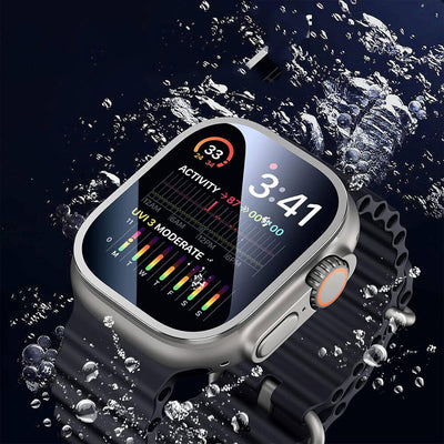 Apple Watch Ultra 49mm Wiwu Wi-JD106 Easy Install Akıllı Saat Temperli Cam Ekran Koruyucu Gümüş