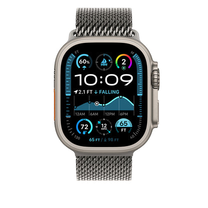 Watch Ultra 49mm Zore KRD-100 Titanyum Hasır Kordon