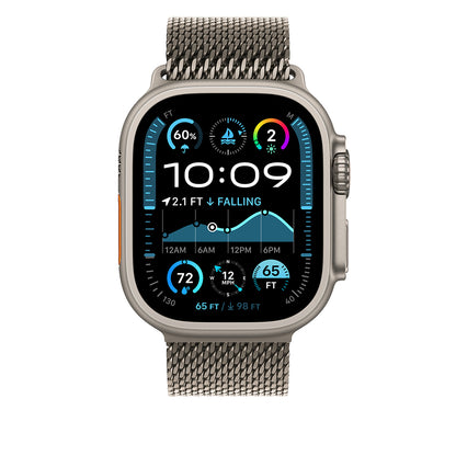 Watch Ultra 49mm Zore KRD-100 Titanyum Hasır Kordon