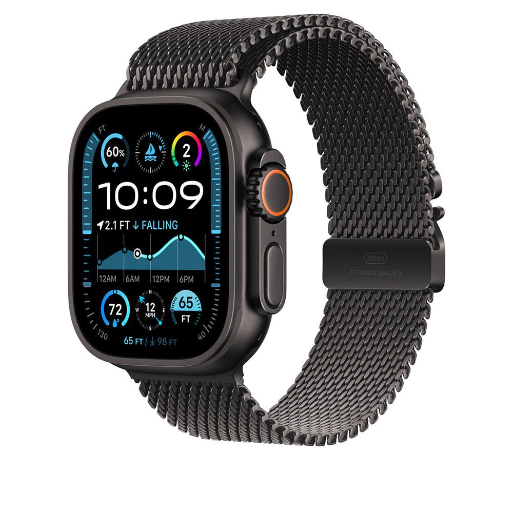 Watch Ultra 49mm Zore KRD-100 Titanyum Hasır Kordon