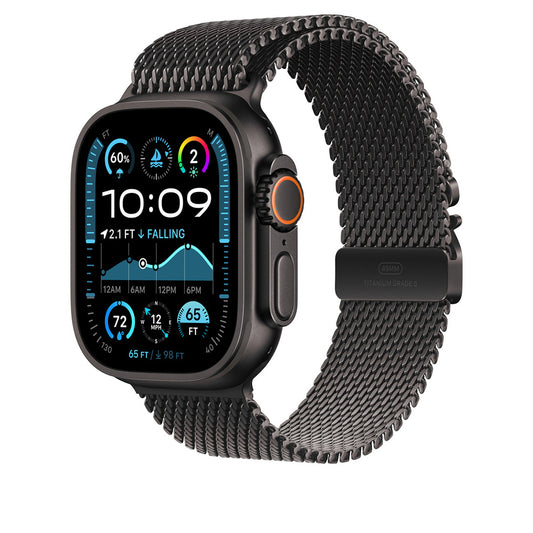 Watch Ultra 49mm Zore KRD-100 Titanyum Hasır Kordon