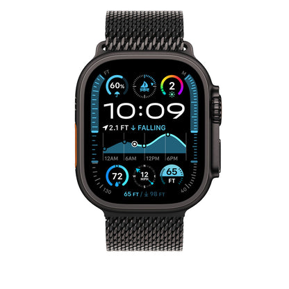 Watch Ultra 49mm Zore KRD-100 Titanyum Hasır Kordon