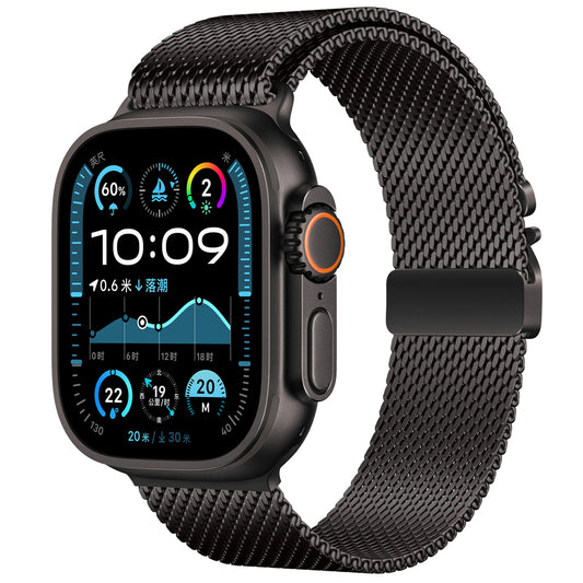 Watch Ultra 49mm Zore KRD-121 Metal Hasır Kordon