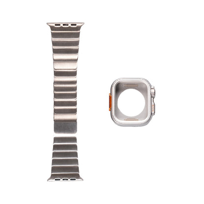 Watch Ultra 49mm Zore KRD-126 Sert Kasa Koruyuculu Metal Kordon