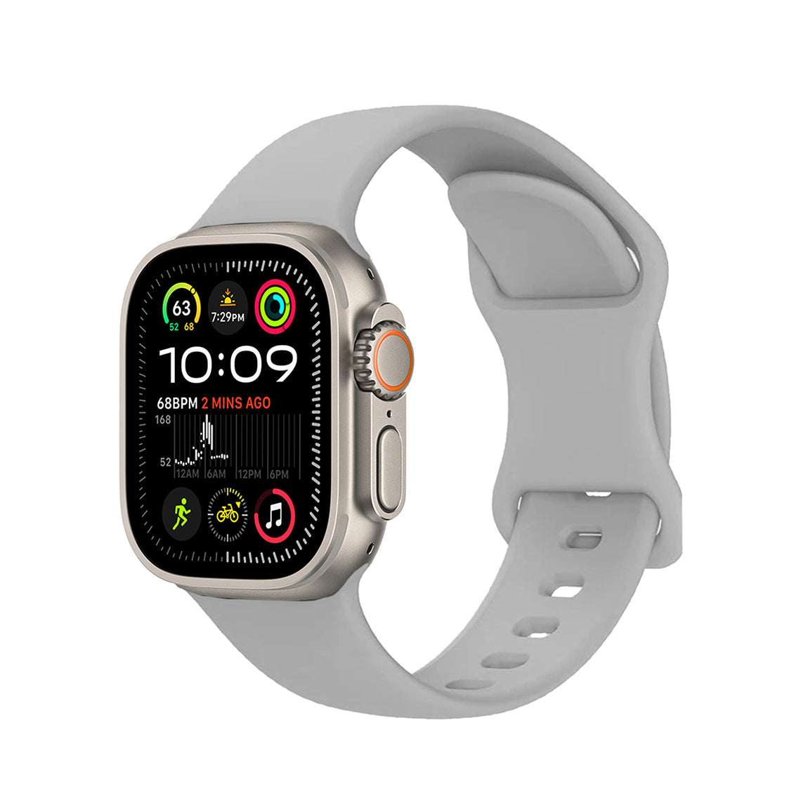 Watch Ultra 49mm Zore KRD-131 Silikon Kordon Strap Kayış