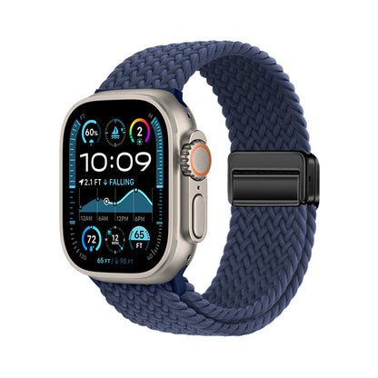 Watch Ultra 49mm Zore KRD-134 Örgü Tasarımlı Hasır Kordon Strap Kayış