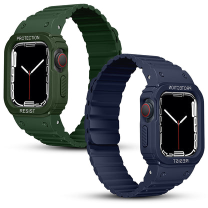 Watch Ultra 49mm Zore KRD-142 Airbag Tasarımlı Kasa Koruyuculu Silikon Kordon