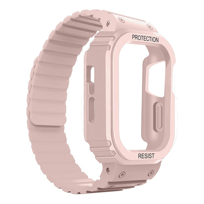 Watch Ultra 49mm Zore KRD-142 Airbag Tasarımlı Kasa Koruyuculu Silikon Kordon