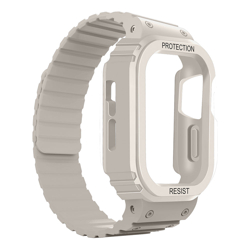 Watch Ultra 49mm Zore KRD-142 Airbag Tasarımlı Kasa Koruyuculu Silikon Kordon