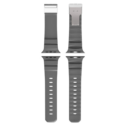 Watch Ultra 49mm Zore KRD-145 Metal Tokalı Silikon Kordon