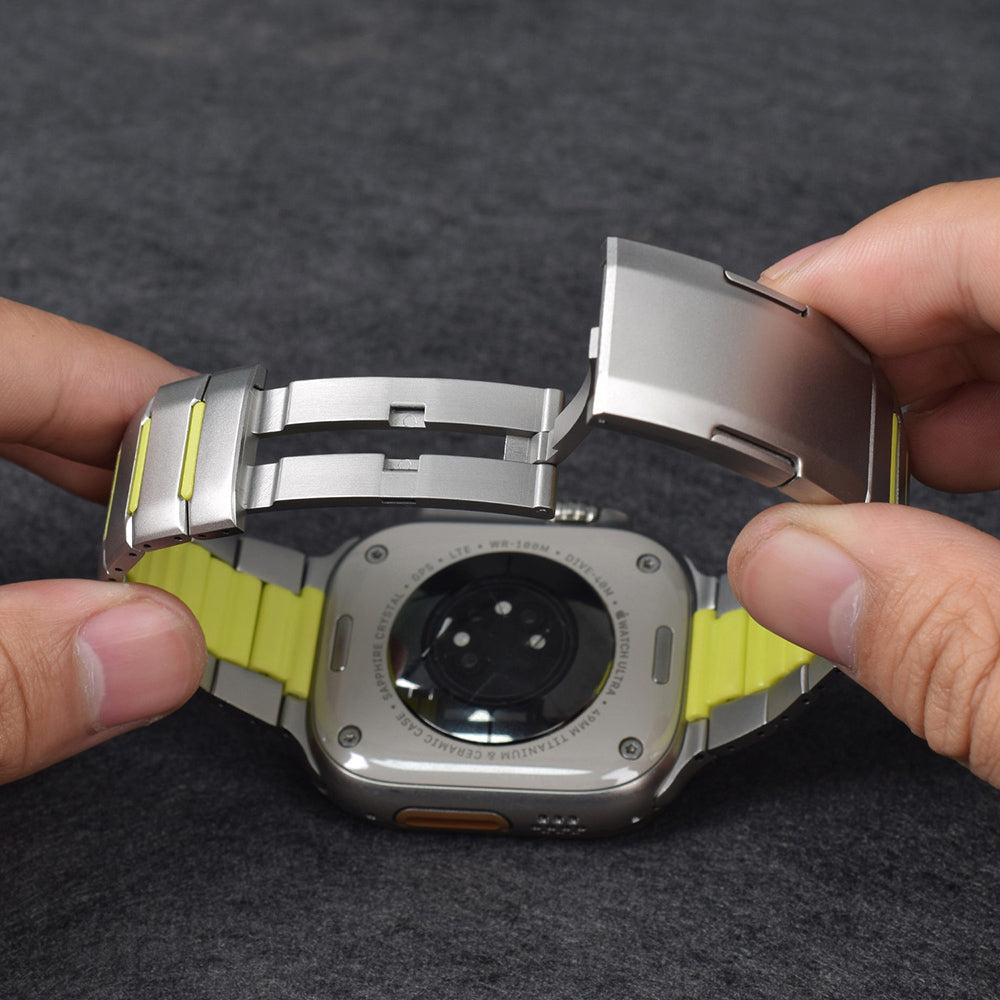 Apple Watch Ultra 49mm Zore KRD-155 Metal Silikon Kordon