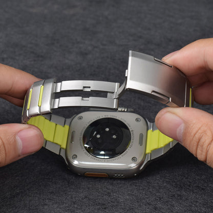 Apple Watch Ultra 49mm Zore KRD-155 Metal Silikon Kordon