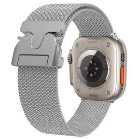 Apple Watch Ultra 49mm Zore KRD-25 Metal Hasır Kordon