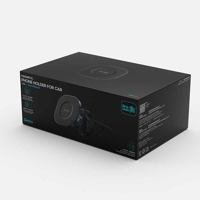 Benks CZ02 Pro Wireless Şarjlı Araç Telefon Tutucu Siyah
