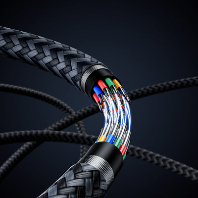 Benks D43 Type-C to Lightning PD Hızlı Şarj ve Data Kablo 480Mbps 1.2 Metre Siyah