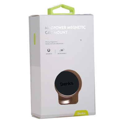 Benks H10 Magnetic Car Mount (Dash Board) Araç Telefon Tutucu Gold