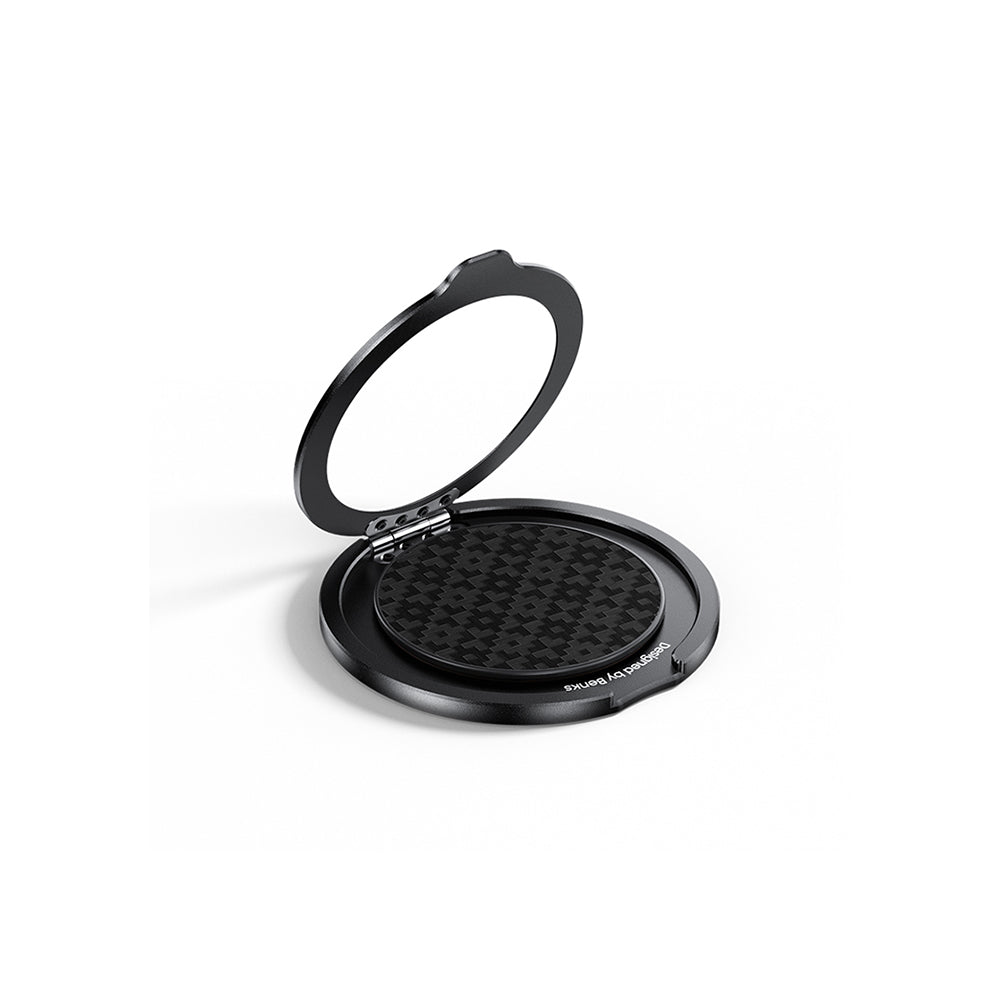 Benks L56 Magnetik 360 Derece Dönebilen ArmorPop Kevlar Tasarımlı Parmak Ring Stand Siyah
