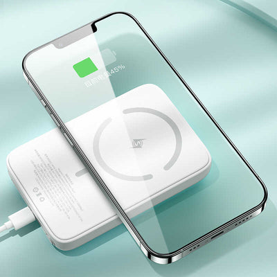Benks MP06 15W Magsafe Magnetik Slim Powerbank 10000 Mah iPhone 12-13-14 Serisi Siyah