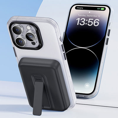 Benks MP09 Magsafe Magnetik Standlı İnce Tasarımlı Powerbank 6000mAh Mavi