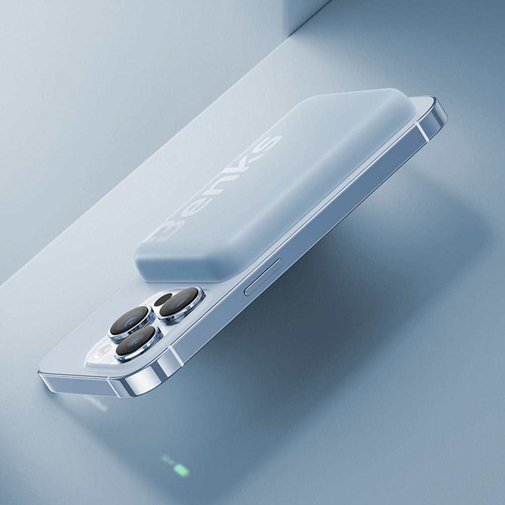 Benks MP10 Magsafe Magnetik İnce Tasarımlı Powerbank 6000mAh Mor