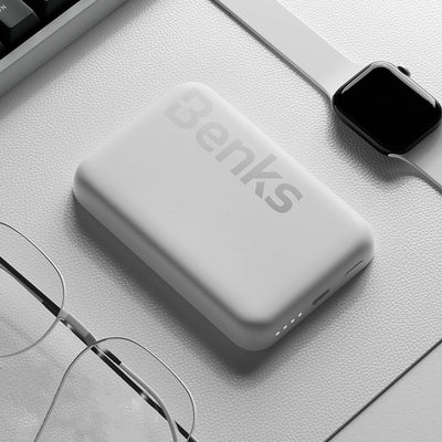 Benks MP10 Magsafe Magnetik İnce Tasarımlı Powerbank 6000mAh Mavi