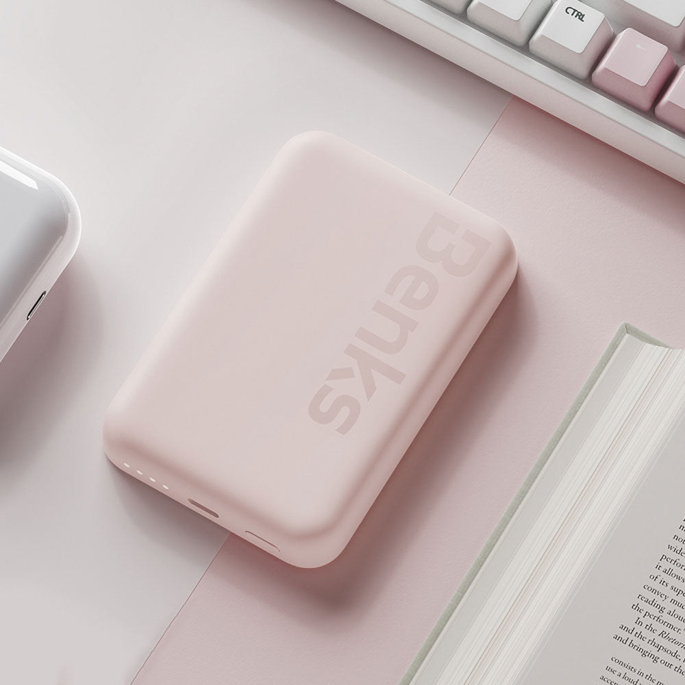 Benks MP10 Magsafe Magnetik İnce Tasarımlı Powerbank 6000mAh Mor