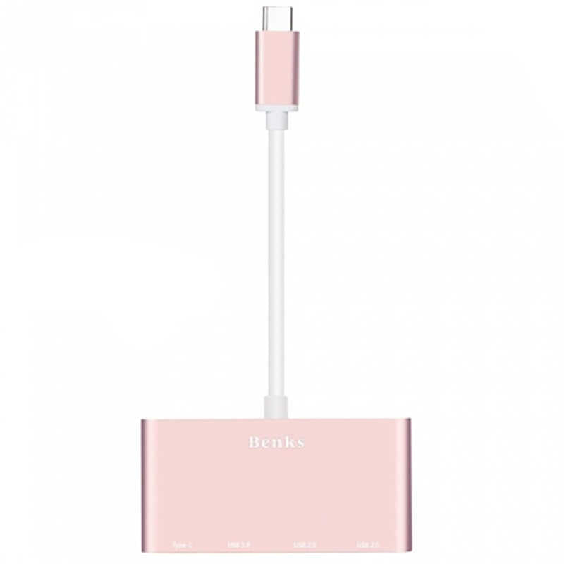 Benks U23 Type-C to 3 in 1 Usb Adaptör (Usb 3.0+2.Usb2.0)