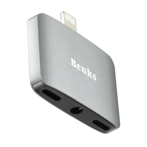 Benks U32 Lightning 3 in 1 Audio Adaptör