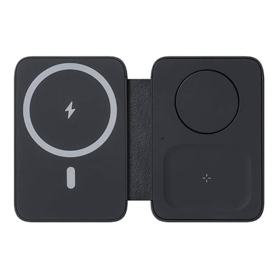 Benks W12-01 Telefon&Akıllı Saat&Kulaklık İçin 15W 3in1 Katlanabilir Magnetik Kablosuz Şarj Standı Beyaz