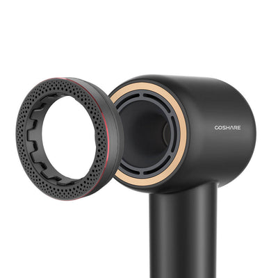 Coshare HD10E SuperFlow1 İyon Teknolojili Isı Dereceli Led Işıklı Saç Kurutma Fön Makinesi Siyah