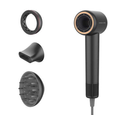 Coshare HD10E SuperFlow1 İyon Teknolojili Isı Dereceli Led Işıklı Saç Kurutma Fön Makinesi Siyah
