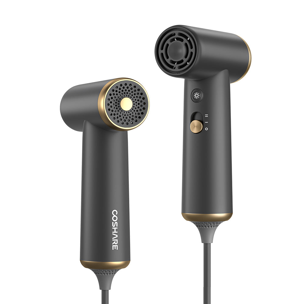 Coshare HP10E Mini Isı Dereceli LED Işıklı Saç Kurutma Fön Makinesi