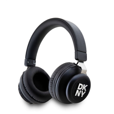 DKNY Orjinal Lisanslı PU Metal Logolu Kulak Üstü Bluetooth Kulaklık Siyah