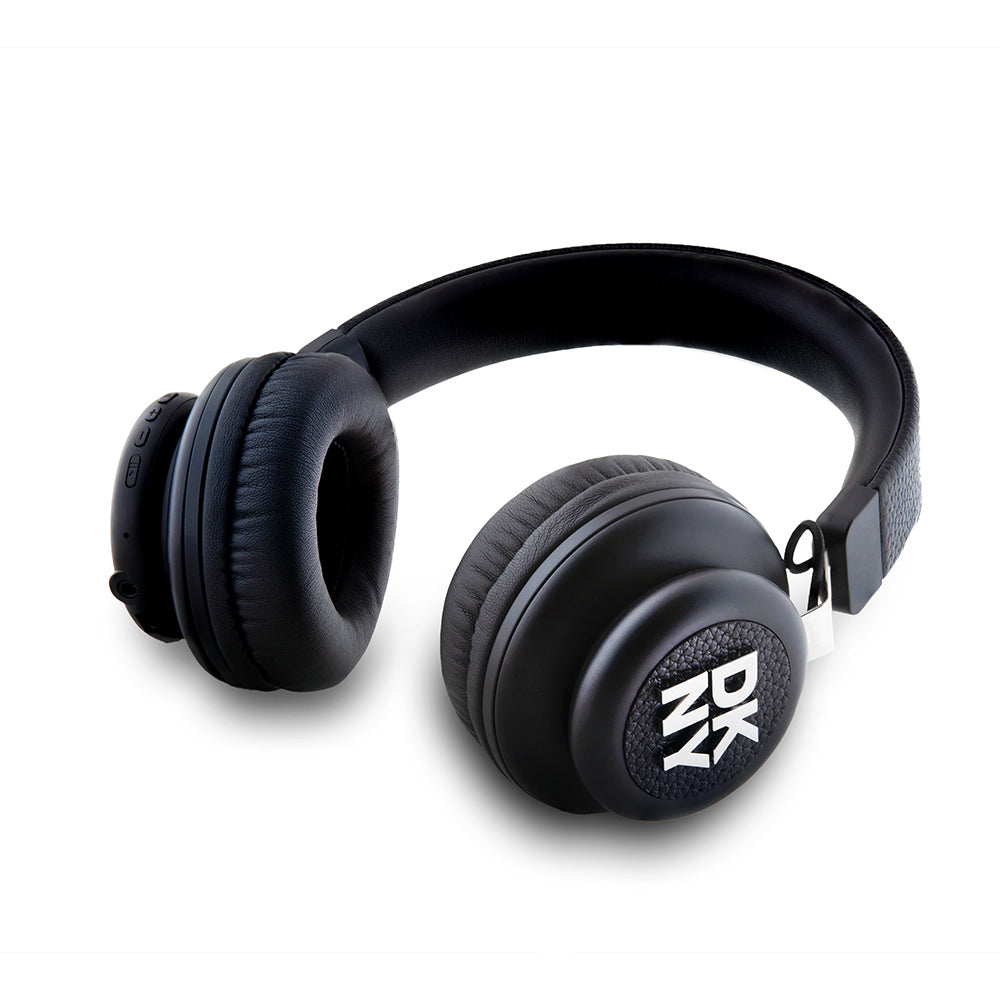 DKNY Orjinal Lisanslı PU Metal Logolu Kulak Üstü Bluetooth Kulaklık