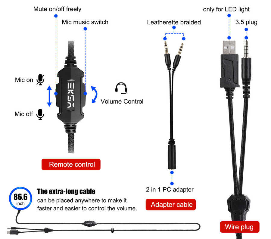 Eksa E3000 3.5mm Kulaklık Siyah