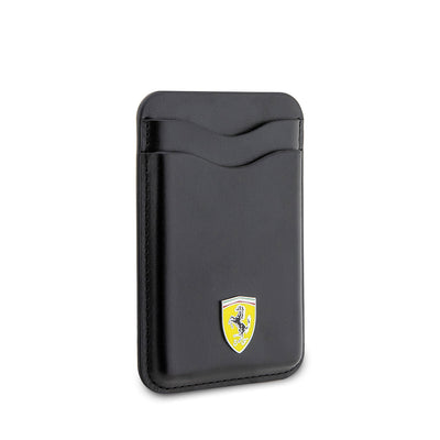 Ferrari Orjinal Lisanslı Magnetik Metal Logolu PU Deri Kartlık Kırmızı