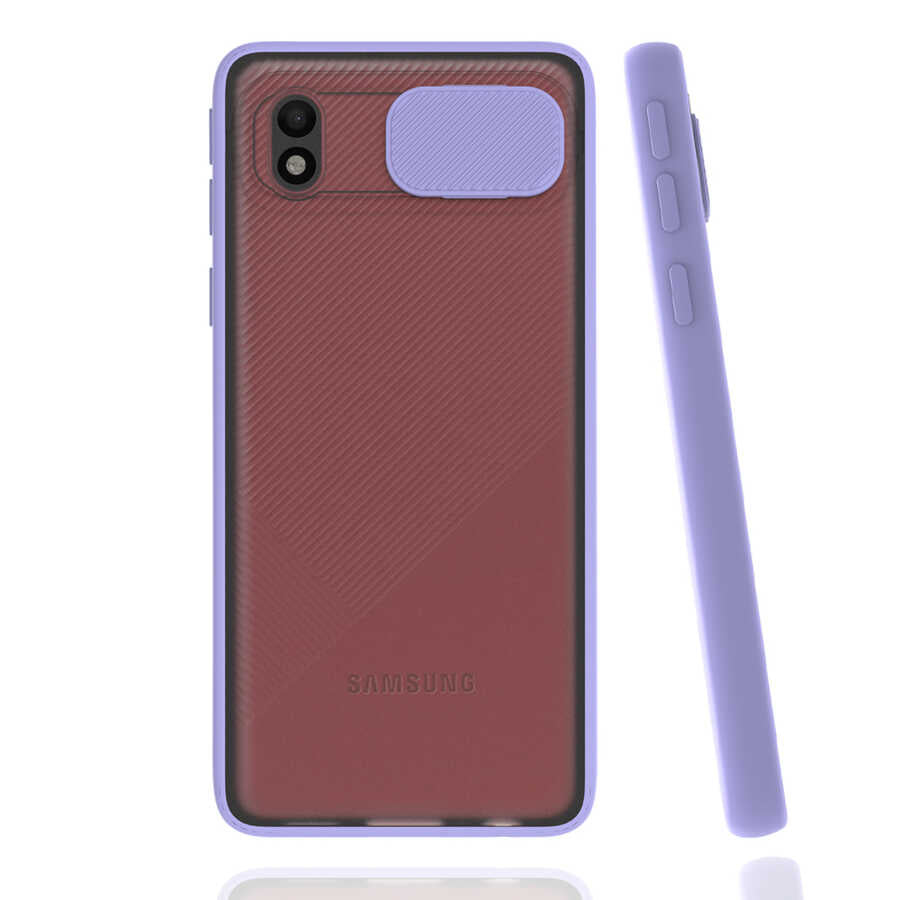 Galaxy A01 Core Kılıf Zore Lensi Kapak