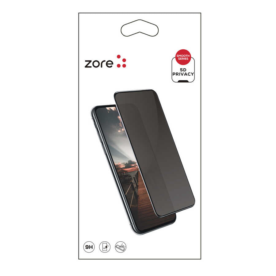 Galaxy A01 Zore New 5D Privacy Temperli Ekran Koruyucu