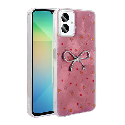 Galaxy A06 Kılıf Kamera Korumalı Figürlü Zore Ponti Silikon Kapak Lila