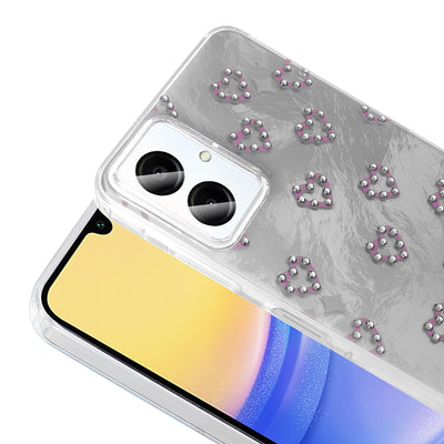 Galaxy A06 Kılıf Kamera Korumalı Figürlü Zore Ponti Silikon Kapak Lila