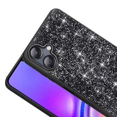 Galaxy A06 Kılıf Parlak Taşlı Tasarım Zore Pırlanta Kapak Beyaz