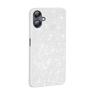 Galaxy A06 Kılıf Parlak Taşlı Tasarım Zore Pırlanta Kapak Gri