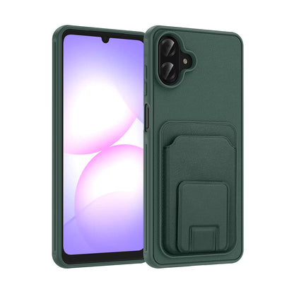 Galaxy A07 Kılıf Kartlıklı TPU Zore Bikart Kapak