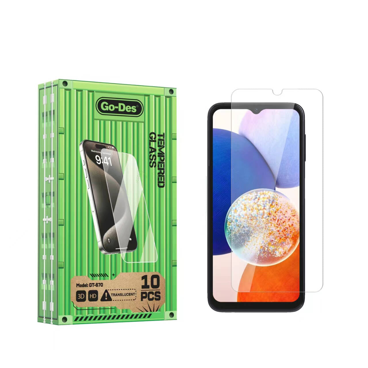 Galaxy A14 5G Go Des Parmak İzi Bırakmayan 9H Oleofobik Bom Glass Ekran Koruyucu
