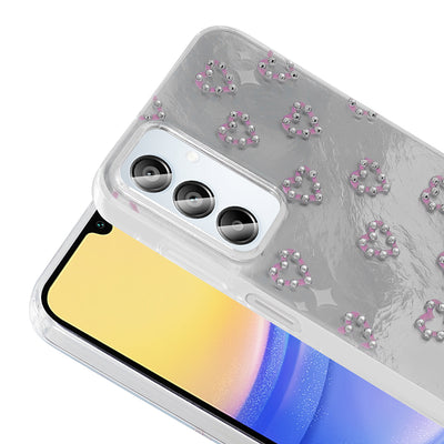 Galaxy A15 Kılıf Kamera Korumalı Figürlü Zore Ponti Silikon Kapak Açık Mavi