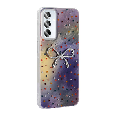 Galaxy A15 Kılıf Kamera Korumalı Figürlü Zore Ponti Silikon Kapak Açık Mavi