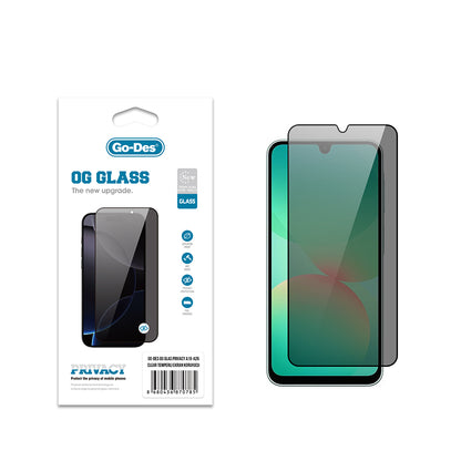 Galaxy A16 Go Des OG Glass Privacy Antistatik Temperli Cam Ekran Koruyucu